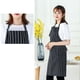 thumbnail image 4 of Sonducket Delantal de chef, delantales de cocina ajustables, pintura DIY, babero, restaurante Estufas de camping Raya blanca negra, 4 of 6