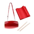 thumbnail image 3 of Tambor de cintura tradicional chino simple, tambor de mano, instrumento de percusión educativo de aprendizaje temprano para fiestas de niños, niñas y, 3 of 8