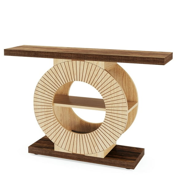 GVN Console Table, Entryway Table, 39.3" Console Table, Elegant Wood Sofa Table Hallway Table