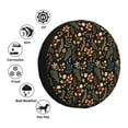 thumbnail image 4 of Yiaed Autumn Floral Print Tire Wheel Cover, Waterproof Spare Tire Cover Fit for Jeep, Truck,Trailer, RV, SUV, Camper and Most Vehicle-15 inch, 4 of 6