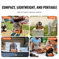 thumbnail image 6 of VEVOR Portable Fan Rechargeable 8 inch, Battery Powered Fan with LED Lantern, 4 Speeds Adjustable Portable Small Table Fan Personal, USB Battery Operated Fans for Travel Bedroom Home Camping Office, 6 of 9