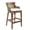 Brown, variant on Scranton & Co 30" Rattan Bar Stool with Gray Wood Frame Fully Assembled