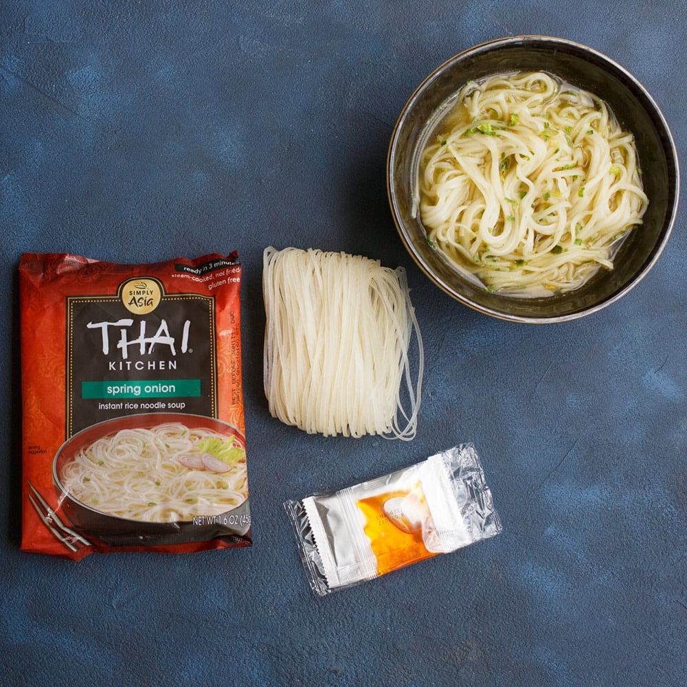 (12 Pack) Thai Kitchen Gluten Free Spring Onion Instant Rice Noodle Soup, 1.6 oz.