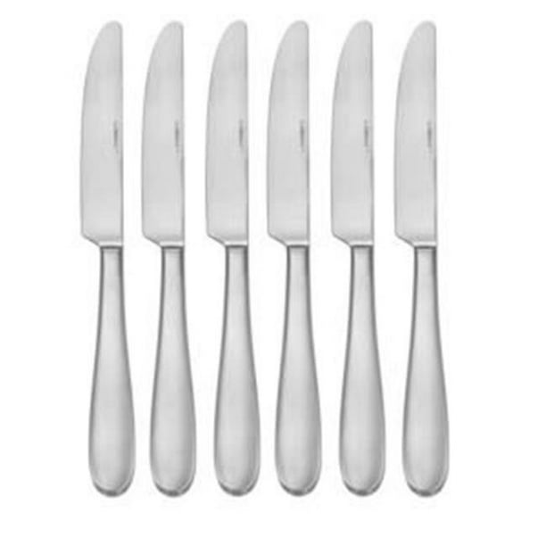 Craft Kitchen 400007 Satin Classic Dinner Knives, Sliver Set of 6