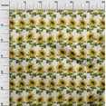 thumbnail image 3 of oneOone Polyester Spandex Yellow Fabric Floral Sewing Craft Projects Fabric Prints By Yard 56 Inch Wide, 3 of 4