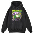 thumbnail image 2 of Sudadera con capucha retro desgastada con diseño de calavera venenosa The Last Drink In The Night para hombre, sudaderas casuales de hip hop, sudaderas de gran tamaño 100 % algodón, 2 of 4