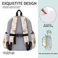 thumbnail image 4 of Fireman and Hose Orange Pattern Backpack for School, Cute School Bag with Adjustable Shoulder Straps and Padded Back, 13.4"x11"x4.7", 4 of 4
