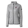 thumbnail image 2 of Women's Cutter & Buck Gray Memphis Redbirds Rainier Primaloft Eco Full-Zip Jacket, 2 of 3