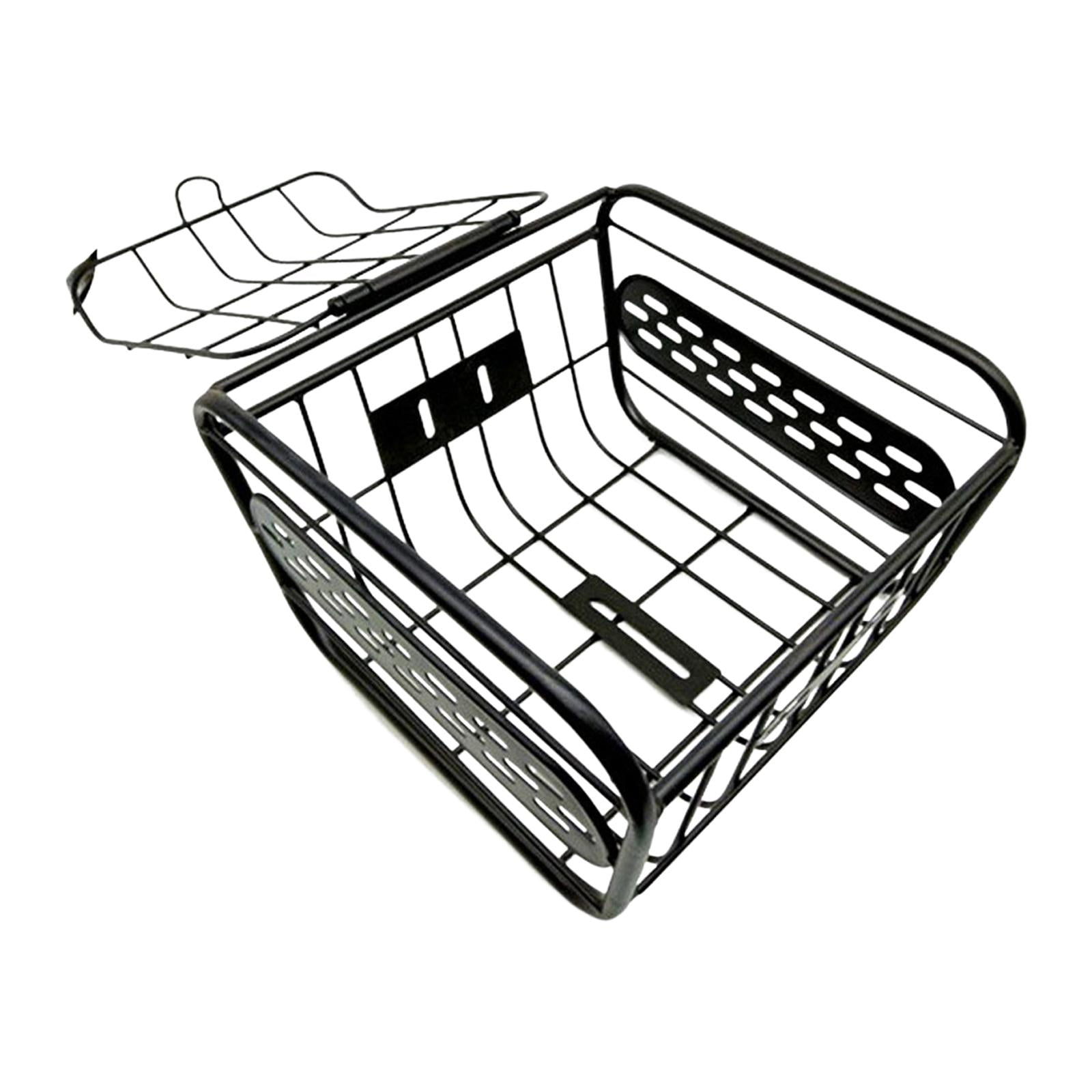 Bike Front Basket Large Capacity Universal Thick Detachable for Riding