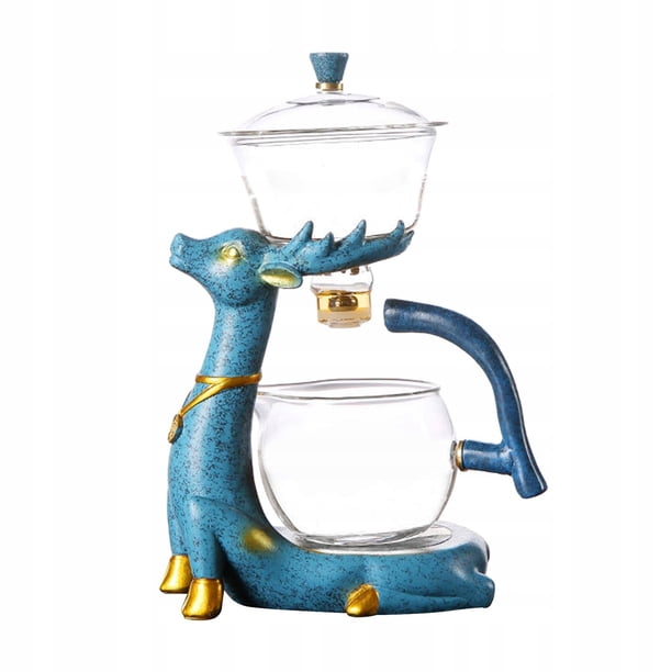 Juego de Té de Vidrio Tetera Semiautomática de Una Pieza Taza de Té Kung Fu Household Magnetic Lazy Man Brewing Tea Maker