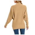 thumbnail image 5 of Qertyioot Chandails Tricotés pour Femmes, Haut Tricoté Ample à Manches Longues et Col Rond à la Mode pour Femmes, 5 of 5