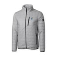 thumbnail image 2 of Men's Cutter & Buck  Gray Kansas Jayhawks Alumni Logo Rainier PrimaLoft Eco Insulated Full-Zip Puffer Vest, 2 of 3