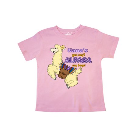 

Inktastic Cute Jumping Alpaca Nana s You Say ALPACA my Bags Gift Toddler Boy or Toddler Girl T-Shirt