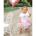 thumbnail image 3 of Luke and Lulu 1st First Birthday Outfit Baby Girl Tutu Dress Set - Pink and Silver Princess Crown Tiara Set for Baby Girls, 3 of 5