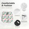 thumbnail image 4 of Balery Lotus Flower Pantalones cortos deportivos para mujer con forro y dos bolsillos, elásticos, para entrenamiento, gimnasio, yoga-X-Large, 4 of 7