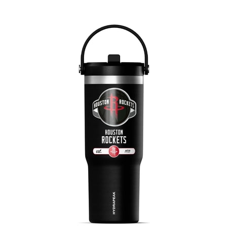 Hydrapeak x NBA Officially Licensed Houston Rockets 32 oz Nomad Tumbler with Handle and Straw Lid Leakproof Stainless Steel Water Bottle Hydrapeak x NBA Officially Licensed Houston Rockets 32 oz Nomad Tumbler with Handle and Straw Lid Leakproof Stainless Steel Water Bottle