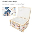 thumbnail image 4 of Caja De Almacenamiento De Costura, Cesta De Costura Sencilla Fácil De Limpiar Para Viajes Al Aire Libre En Casa, Cafetería, 4 of 7
