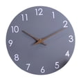 thumbnail image 3 of Reloj de pared sin tictac, moderno, minimalista, silencioso, decoración de arte de pared, fácil de colgar. Gris, 3 of 9