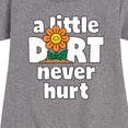 thumbnail image 3 of Instant Message - A Little Dirt Never Hurt - Toddler And Youth Girls Fleece Dress, 3 of 6
