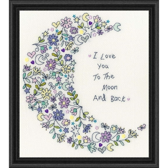 Bothy Threads I Love You to the Moon Counted Cross-Stitch Kit