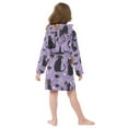 thumbnail image 7 of FORMRS Niños Bathrobe Unisex Hooded Robe Soft Plush Pajamas Sleepwear, Size 2-3T, Halloween Cats, 7 of 7