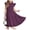 Dark Purple, variant on Arshiner Tween Girls Summer Dress Formal Ruffle Sleeve A Line Casual Elegant Dresses with Belt