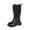 Black, variant on LYHao Fashion Autumn Children Girls Sports Shoes Flat Thick Bottom Non Slip Easy To Wear PU Upper Comfortable Boots ,Girls Boots Sizes 10.5 Beige(4-4.5 Years)