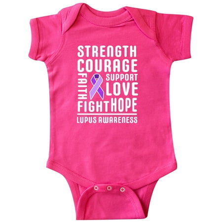 

Inktastic Lupus Awareness Strength Support Courage Gift Baby Boy or Baby Girl Bodysuit