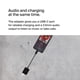 thumbnail image 2 of Adaptador de audio Belkin RockStar™ de 3,5 mm con carga USB-C, color negro, 2 of 6