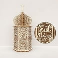 thumbnail image 4 of Linterna de madera para el Festival de Ramadán con LED, linterna decorativa navideña Estilo 1, 4 of 9