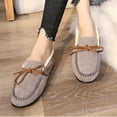 thumbnail image 5 of CHICVOMEY Women's Moccasin Slippers with Faux Fur Lining Warm Non-Slip Indoor Outdoor House Shoes for Winter Comfort Slippers, 5 of 7