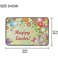 thumbnail image 7 of GZHJMY Easter Bunny and Easter Eggs Floor Mat, Non-Slip Washable Entrance Front Door Rug for Home Indoor Kitchen Bathroom Bedroom, 23.6"x 15.27", 7 of 7