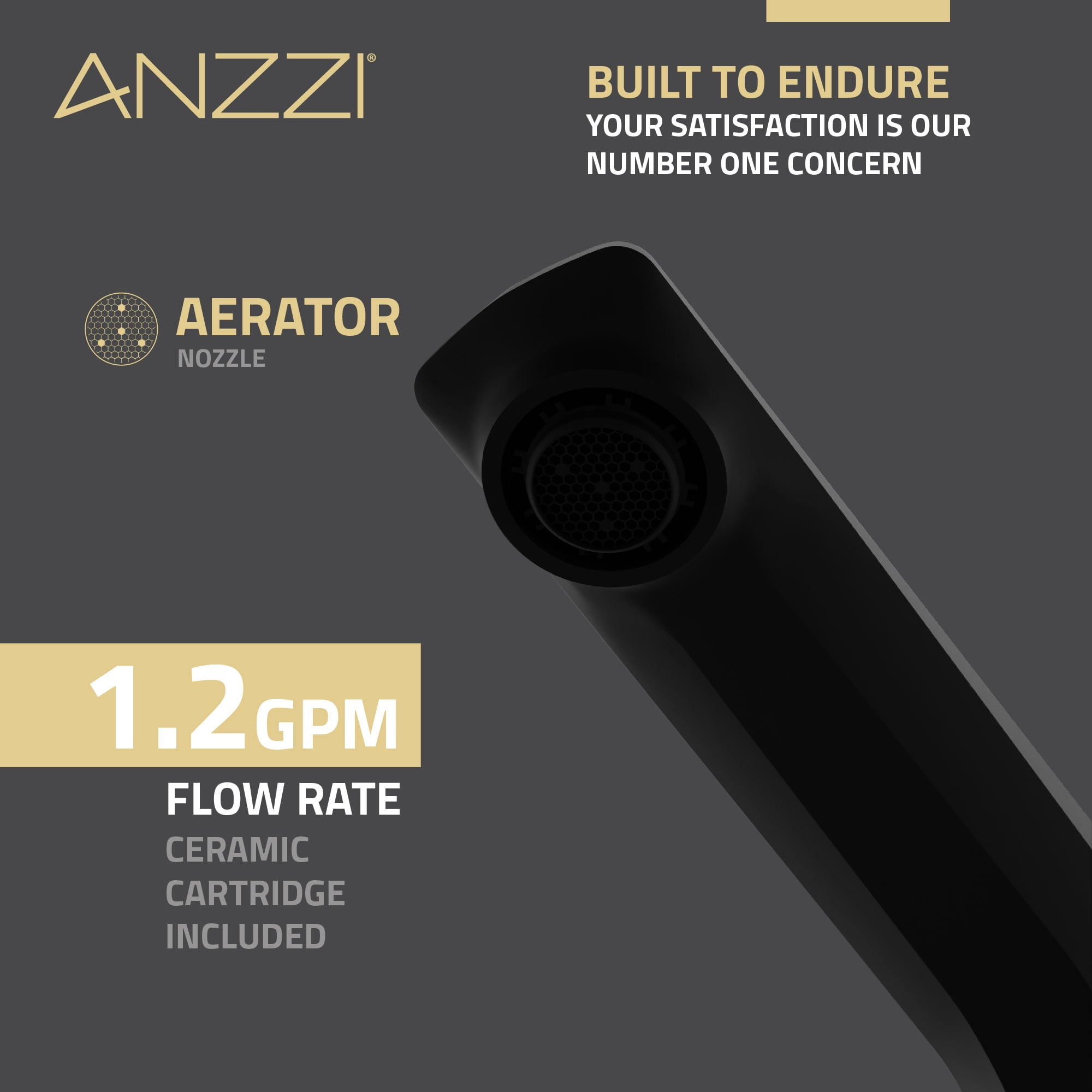 ANZZI 2-Handle 3-Hole 8 in. Widespread Bathroom Faucet With Pop-up Drain in Matte Black