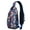 Blue-26, variant on Boho Butterfly and Wildflower Crossbody Bag – Durable Polyester, Secure Zippers – Watercolor Autumn Leaves Pattern
