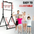 thumbnail image 2 of Mikolo Foldable Pull up Bar Station, 7 Positions Adjustable Multifunction Power Tower Free-Standing Strength Equipment for Home Workout, 2 of 6