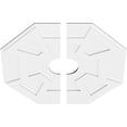 thumbnail image 2 of 30"OD x 6"ID x 10 1/2"C x 1"P Logan Architectural Grade PVC Contemporary Ceiling Medallion, Two Piece, 2 of 11