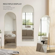CONCETTA 64x21 Arched Full Length Mirror, Full Body Standing Mirror Floor Mirrors, Gold