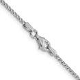 thumbnail image 3 of Auriga Fine Jewelry 14K White Gold 1.4mm Open Franco Chain Necklace 20 inch for Women, 3 of 4