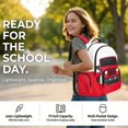 thumbnail image 2 of DISNIMO Truck Print Kids Backpack for Boys, 3 in 1 School Backpack Set with Insulated Lunch Box & Pencil Case, Lightweight Large Capacity School Bag for Teen Boys 8-12, 2 of 7