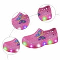 thumbnail image 4 of BOOMNY Girl's Clog Sandals Closed Toe Light Up Flat Garden Sandals for Kids Cute Butterfly Casual Summer Shoes, 4 of 7