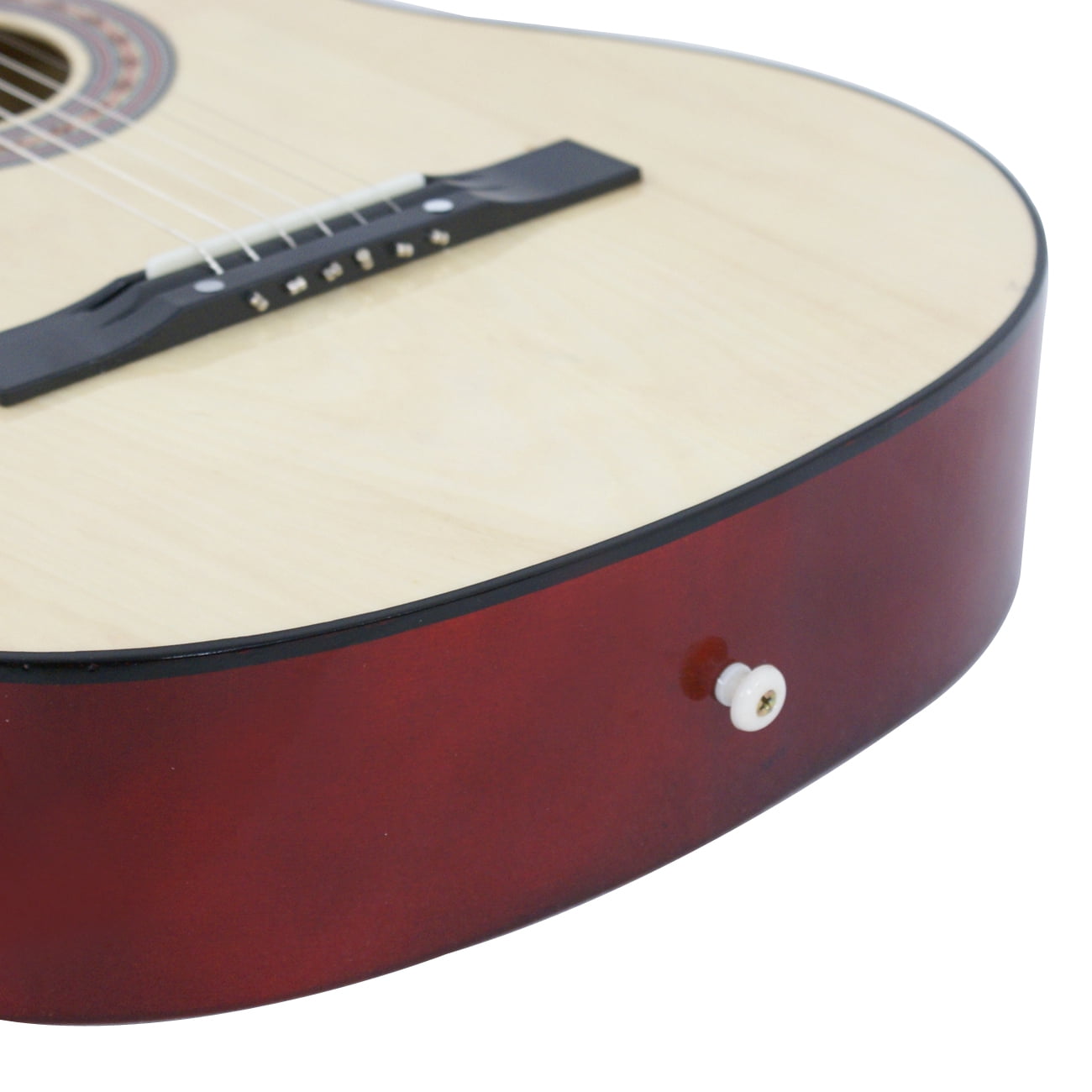 ZENY 38" Kids Beginners Acoustic Guitar with Bag, Strap, Strings, Pitch Pipe and Pick, Natural