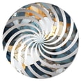 thumbnail image 2 of Designart "Marbled Pattern with the Oasis of Urban Serenity" Marble Vortex Round Wall Mirror - Oval Printed Decorative Mirror - Multiple Color Options, 2 of 5