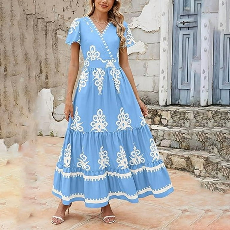 chinese dress ladies Batik Maxi Dress - Medieval Style