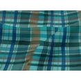 thumbnail image 3 of oneOone Viscose Jersey Fabric Madras Check Print Fabric By The Yard 60 Inch Wide, 3 of 4