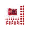thumbnail image 3 of 50 Pack Christmas Ornament Set for Tree, Wreath, Garland and Holiday Decor, Tabletop and Shelf Display, 3 of 8