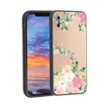 thumbnail image 1 of Compatible with iPhone X Phone Case, Floral-Flowers-Cute16 Case Men Women, Flexible Silicone Shockproof Case for iPhone X, 1 of 1