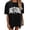 Black, variant on Womens "God is Good All The Time" T-Shirt Plus Size Loose Fit Drop Shoulder Short Sleeve Tee Christian Faith Religious Graphic Top
