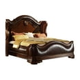 thumbnail image 2 of Bella Traditional Style King 4 PC Bedroom Set Made with  Wood in Dark Walnut, 2 of 9