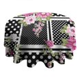 thumbnail image 4 of Pioneer Flower Floral Print Pattern Round Tablecloth 60"x60",Wrinkle Wipeable Table Cloth for Kitchen Dining Room Picnic Patio Party, 4 of 6