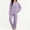 Purple-03, variant on Nugftut Pajama Sets for Women Soft Comfy Fluffy Pajamas Fleece Pullover Ribbed Pjs Warm Plush Lounge Sleepwear 2 Piece